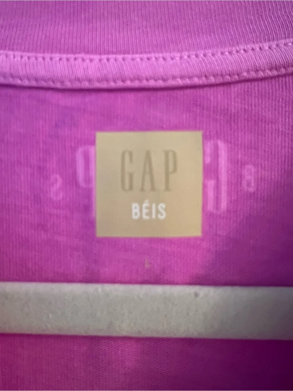 Gap x Beis Bright Pink Cropped Tee Shirts & Tops
